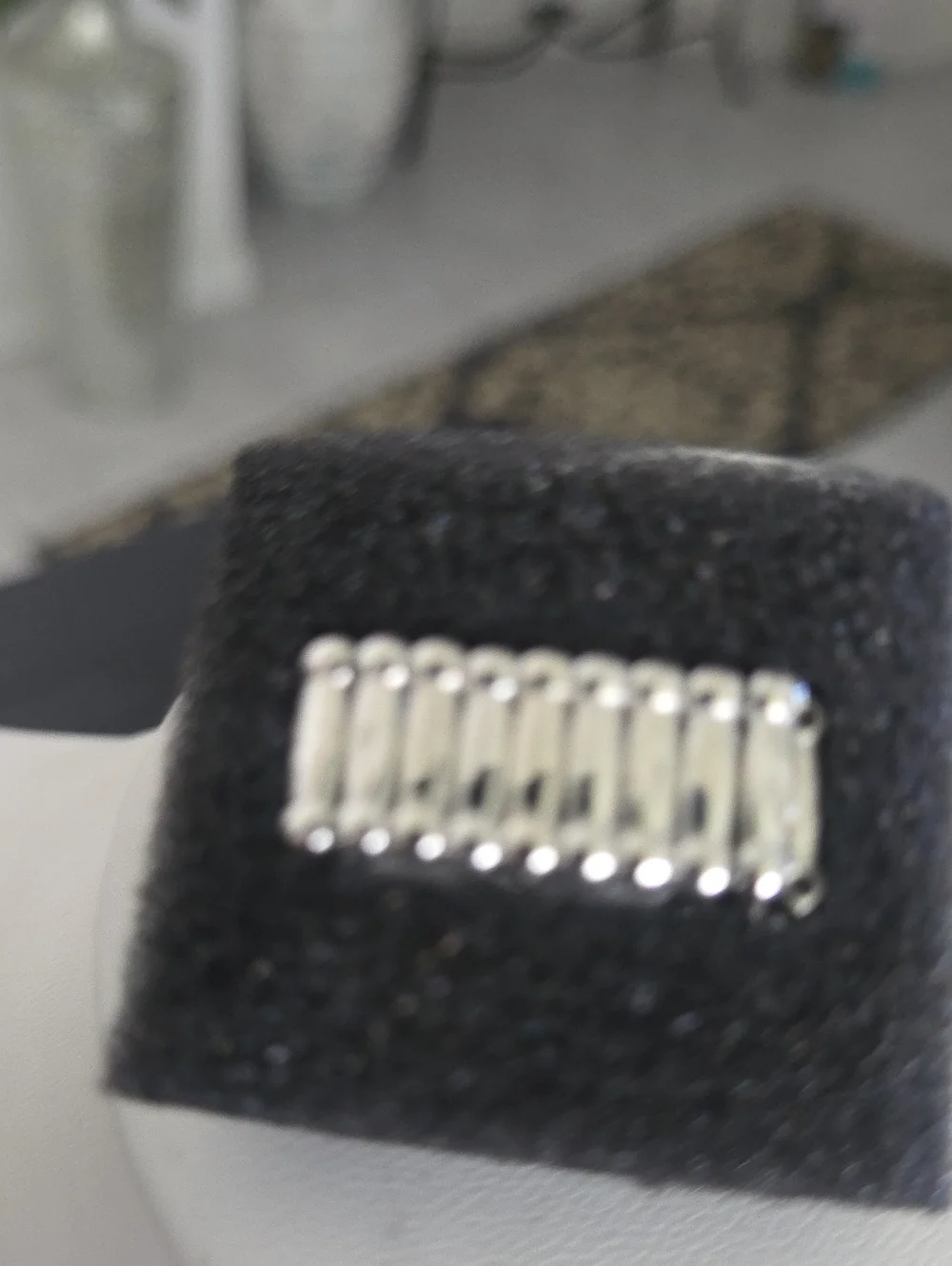 Paparazzi Rhinestone Studded Ritz White Ring NWT